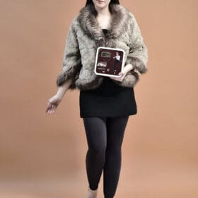 Winter Fur - Women Tights - Grey
