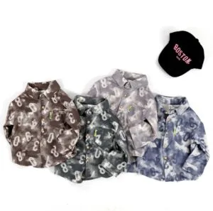 Cotton Number Print Full Sleeves Shirt