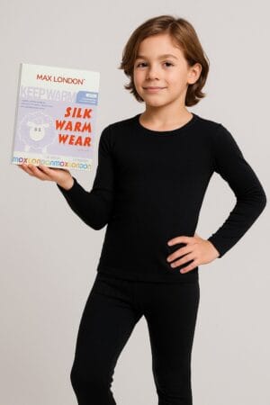 Kids Thermal (Silk Wool) - Black - Max London