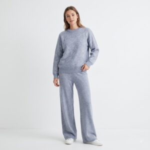 Soft Wool Embroidered Co-Ord Set