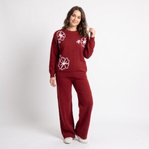 Soft Wool Floral Co-Ord Set